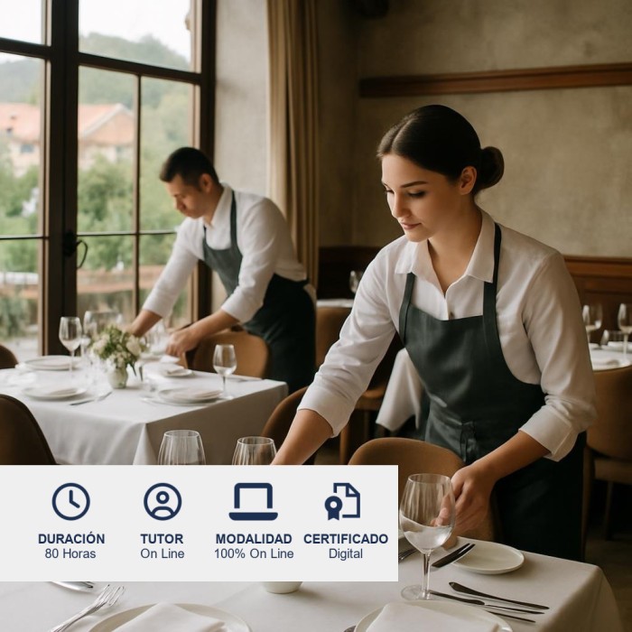 Mise en Place y Montaje de Salón